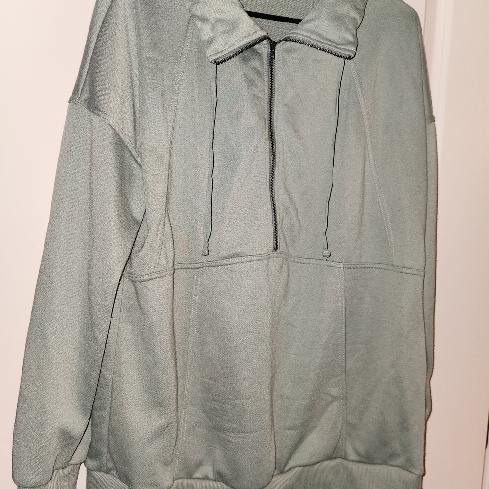 SHEIN Gray Hoodie Sweatshirt